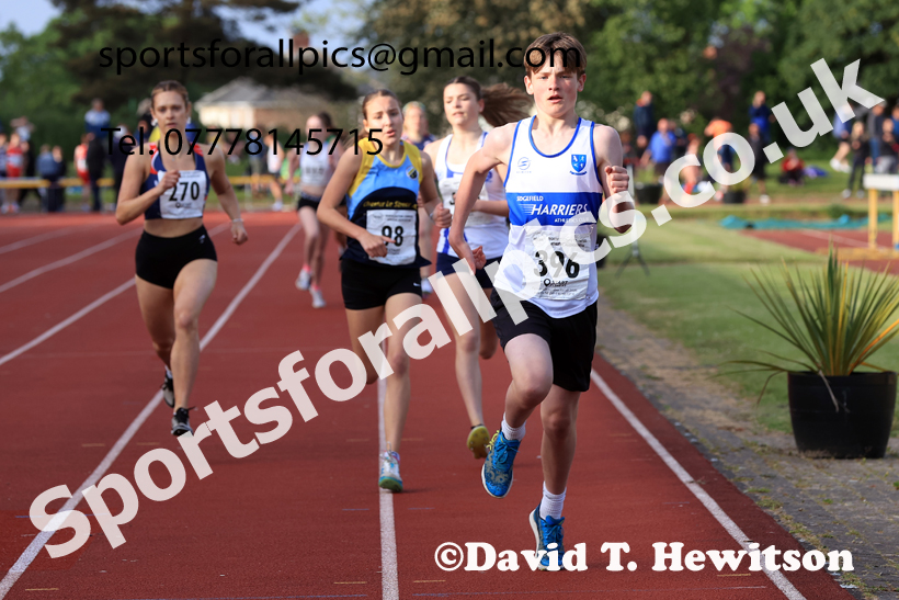 Jimmy Hedley 800 metres, 2026 NEGP 2, Monkton Stadium, Wednesday, May 27th. Photo: David T. Hewitson/Sports for All Pics